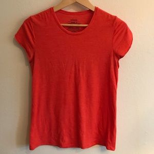 Patagonia orange/coral ruffled tee size M